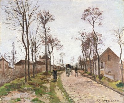 The Road to Saint Cyr at Louveciennes by Camille Jacob Pissarro